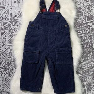 OshKosh thick Corduroy blue Overalls. 18 Months